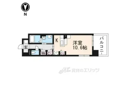 CASTLE AZUCHI(ワンルーム/2階)の間取り写真