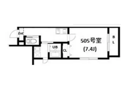 AIR TOWER OTSUKA(1K/5階)の間取り写真