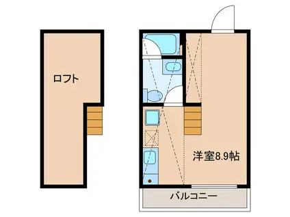 FUWARI ATELIER(ワンルーム/2階)の間取り写真