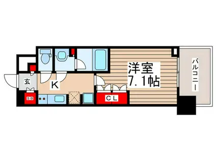 パークシティ柏の葉キャンパス ザ・ゲートタワー(1K/10階)の間取り写真