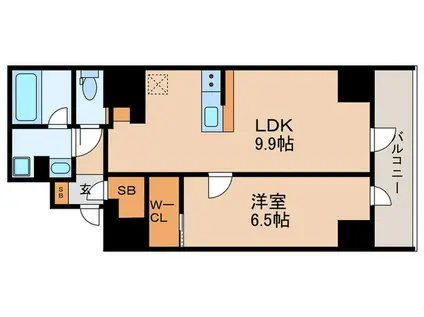 VORT飯田橋レジデンス(1LDK/5階)の間取り写真
