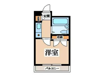 トーエー布施ビル(1K/1階)の間取り写真