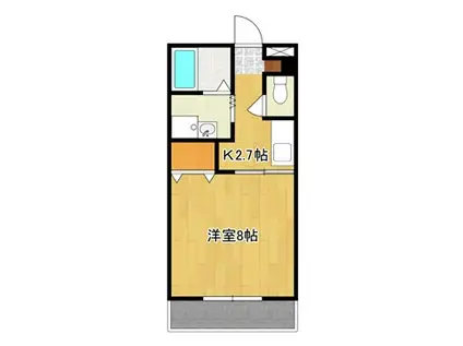 ハイツKIMURA(1K/1階)の間取り写真