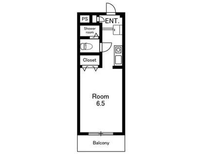 アーバンヒルズ(ワンルーム/2階)の間取り写真