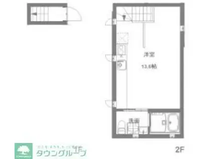 COPERTO(1K/1階)の間取り写真