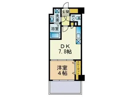 TAISHOKAN LA BALCONATA(1LDK/3階)の間取り写真