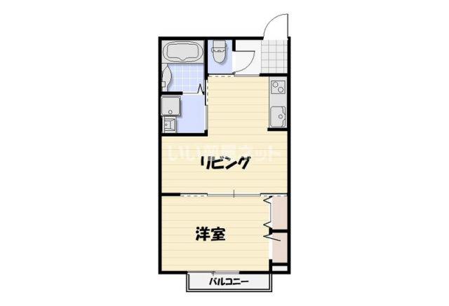 LYK村上(1LDK/1階)の間取り写真