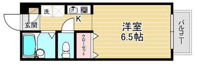 メゾンドベル(1K/2階)の間取り写真