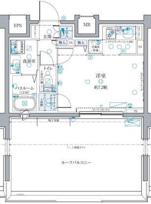 クレヴィスタ板橋西台III(1K/10階)の間取り写真