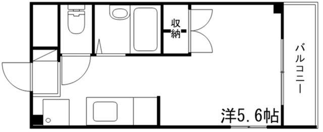 アゼリア(ワンルーム/3階)の間取り写真