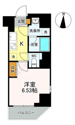 ORISAY麻布十番(1K/3階)の間取り写真