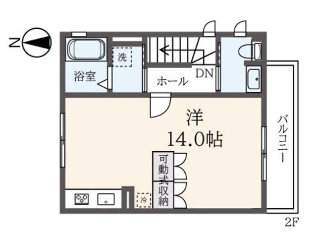 グラン シャリオ ジン(ワンルーム/2階)の間取り写真
