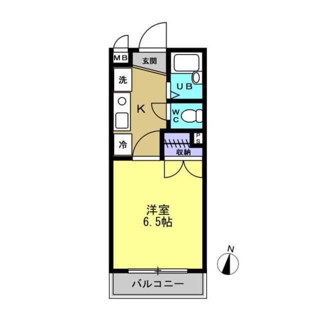メゾンドAB(1K/3階)の間取り写真