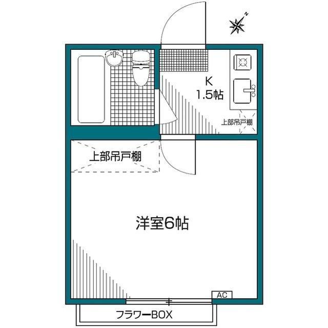 ピア下北沢(1K/3階)の間取り写真