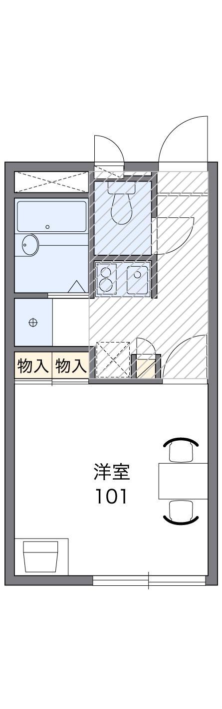 レオパレスTAKAKURA(1K/3階)の間取り写真