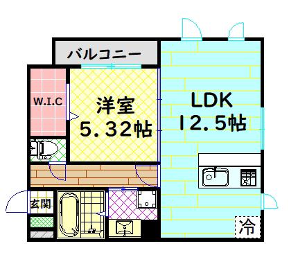 フェアリーフォレスト(1LDK/2階)の間取り写真