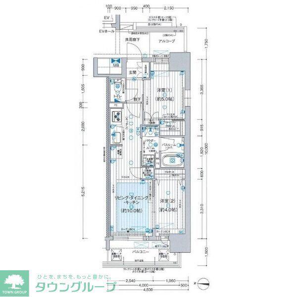 プレサンスレイズ桜山イースト(1LDK/9階)の間取り写真
