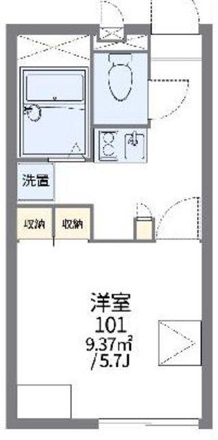 レオパレスSHIMADA(1K/2階)の間取り写真