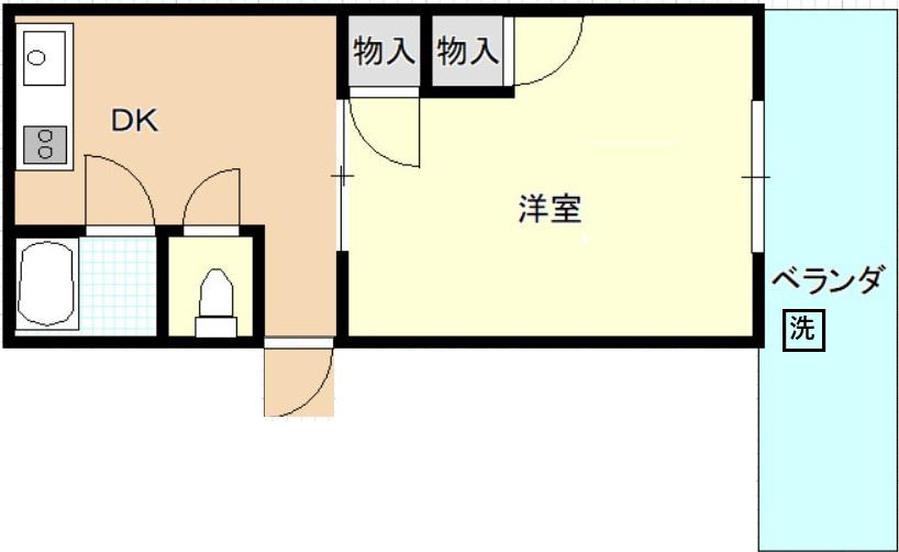 相生町中央ビル(ワンルーム/7階)の間取り写真