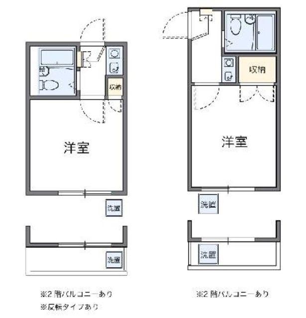 レオパレス朝霞第2(1K/1階)の間取り写真