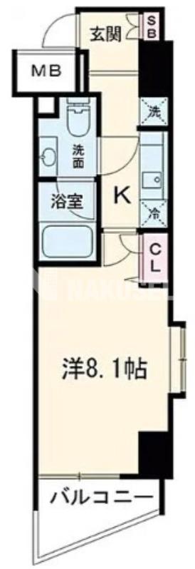 SYFORME KOMAZAWA-DAIGAKU(1K/5階)の間取り写真