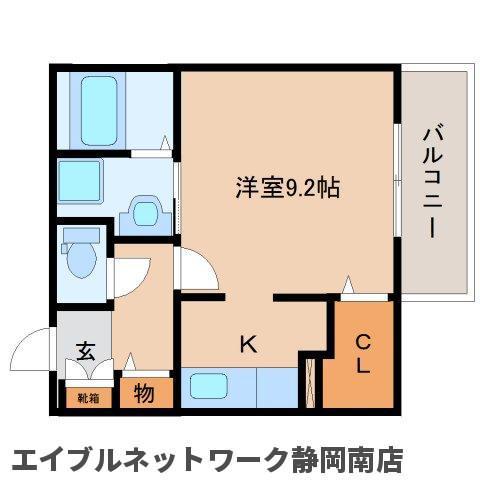 フェリシダージ(ワンルーム/1階)の間取り写真