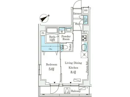 STANDZ高井戸 スタンズ高井戸(1LDK/2階)の間取り写真