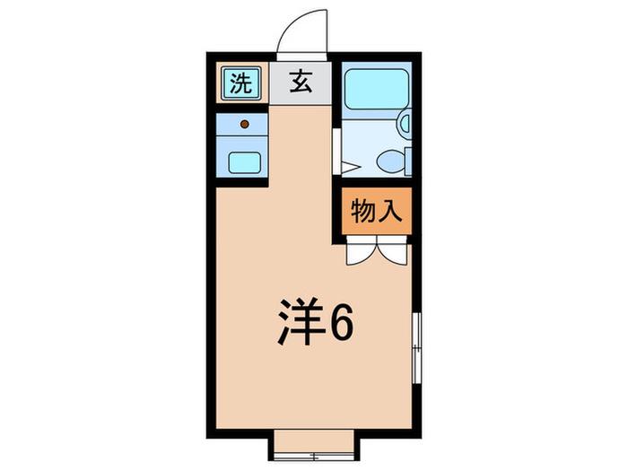 メゾン平野(ワンルーム/1階)の間取り写真