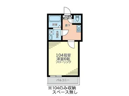 E&8572 GALAN(1K/2階)の間取り写真