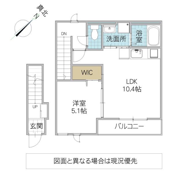KANON (1LDK/2階)の間取り写真