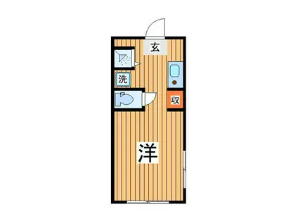 REZET柏(ワンルーム/1階)の間取り写真