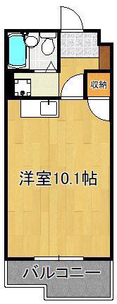 シティハイツ中津口(ワンルーム/6階)の間取り写真