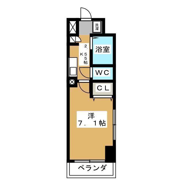 S-FORT本八幡MAIRIE(1K/4階)の間取り写真