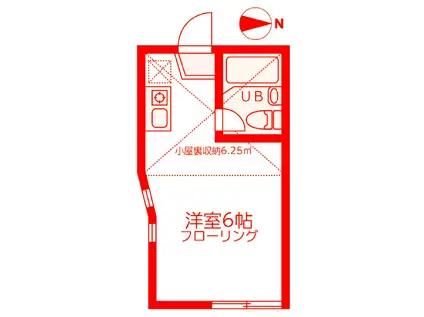 ネオステージ横須賀中央(ワンルーム/2階)の間取り写真