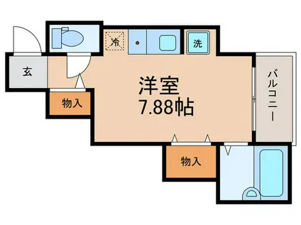 デパール石田(ワンルーム/2階)の間取り写真