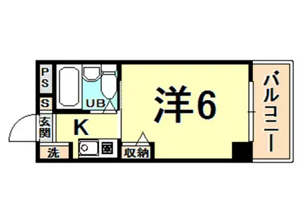 メゾンジュリアナモンド(1K/3階)の間取り写真