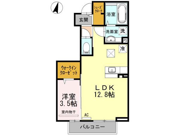 ベル マノワール コセ(1LDK/1階)の間取り写真