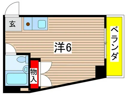 桜吹上ビル(ワンルーム/3階)の間取り写真