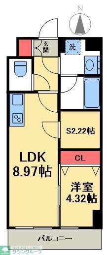 アイル プレミアム東京西新井(1LDK/1階)の間取り写真