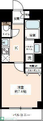 RISING PLACE 八王子みなみ野(1K/3階)の間取り写真