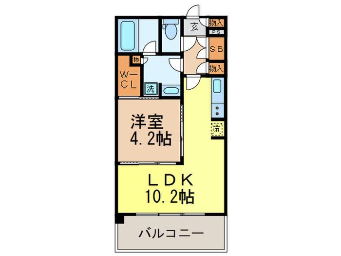 パークアクシス駒込HILLTOP(1LDK/2階)の間取り写真