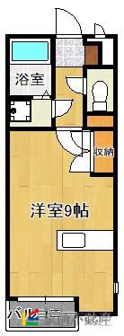 レオネクストカミツレ(ワンルーム/2階)の間取り写真