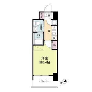 セレニテ九条リアン(1K/8階)の間取り写真