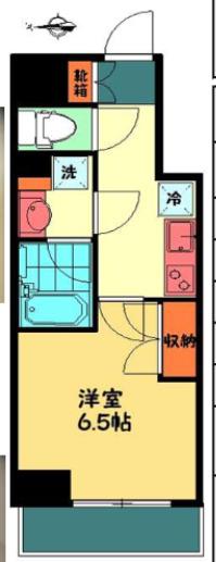 MALULANI南青山(1K/8階)の間取り写真