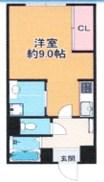 シャルマンコーポ鈴蘭台(ワンルーム/2階)の間取り写真