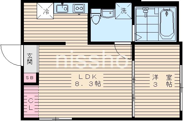 GRAND SOLEIL(1LDK/3階)の間取り写真