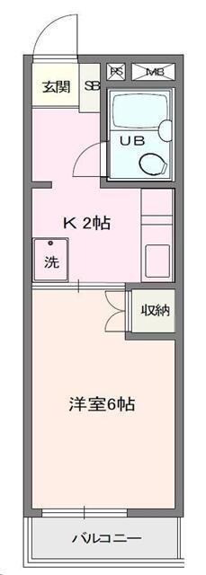 ストンリバー・マンション(1K/3階)の間取り写真