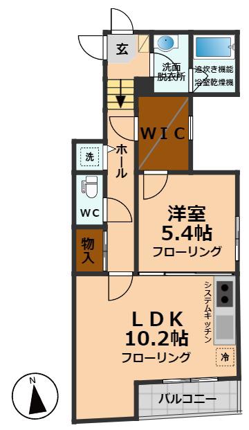 RIQUEZA永福(1SLDK/4階)の間取り写真