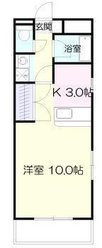 日ノ出マンション(ワンルーム/5階)の間取り写真