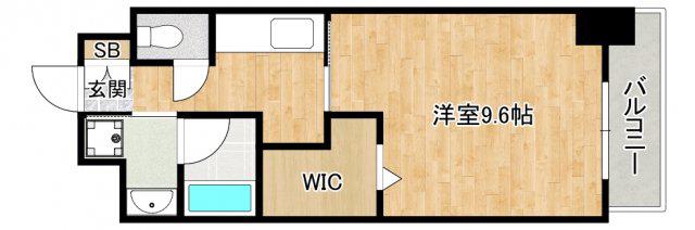 大阪モノレール彩都線 豊川駅(大阪) 徒歩16分 7階建 築26年(1K/2階)の間取り写真